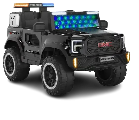12V Kids Electric Police Jeep – Ride-On Patrol Car with Siren, LED Lights & Remote Control