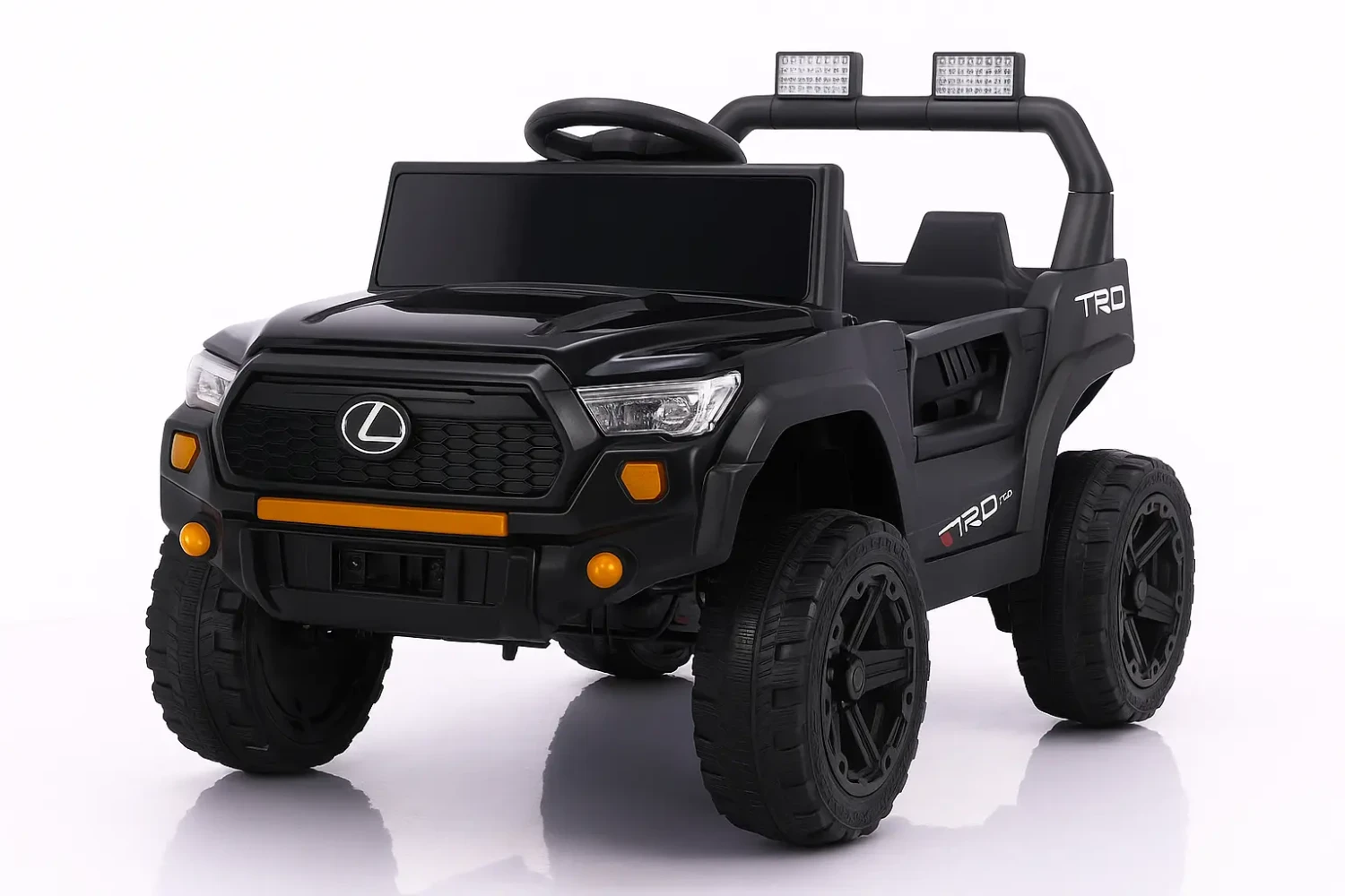 Lexus TRD 12V Ride-On Jeep for Kids – Black Edition with LED Lights & Remote